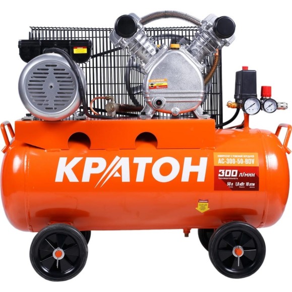 Масляный компрессор с ременным приводом Кратон AC-300-50-BDV 3 01 01 038