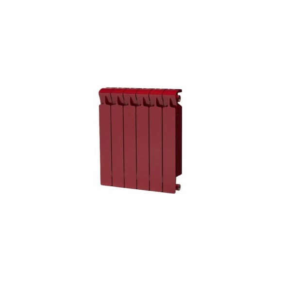 Биметаллический радиатор RIFAR MONOLIT 500 Бордо 06 секц. бок. R-MN-500-06-BO