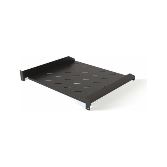 Угловая полка Hyperline TAL3-1U-250-RAL9005 с перфорацией 19, 1U, ширина 440 мм 431067