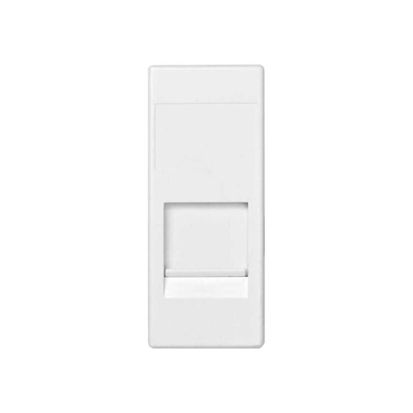 Адаптер со шторками Simon на 1 коннектор SYSTIMAX UTP, узкий модуль, 82С, белый 82585-60