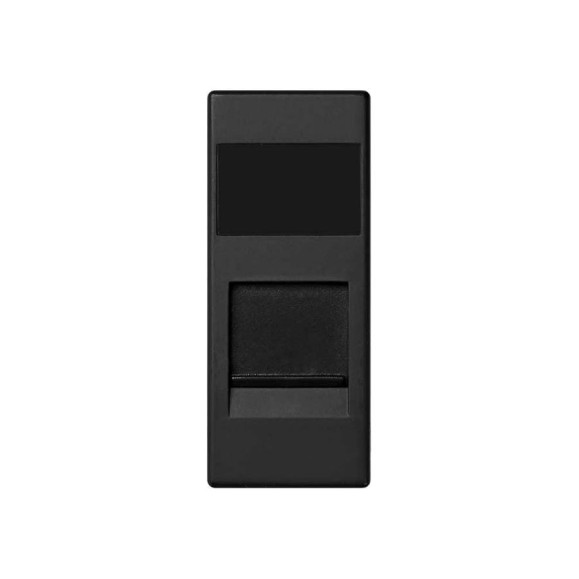 Адаптер со шторками Simon на 1 коннектор SYSTIMAX UTP, узкий модуль, 82С, графит 82585-68