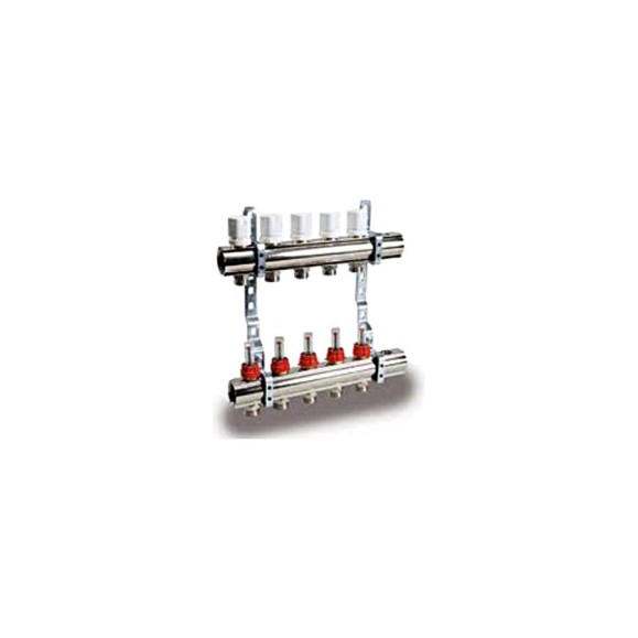 Коллектор регулируемый CD 468/5 (1''x3/4 EK; 2 шт.) для теплых полов Luxor 15552705 Коллектор регулируемый CD 468/5 (1''x3/4 EK; 2 шт.) для теплых полов Luxor 15552705