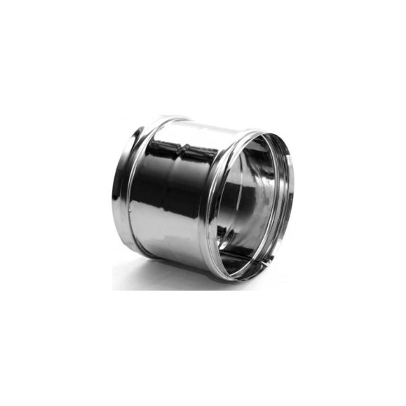 Муфта алюминиевая 80 мм (мама/мама) для дымоходов Conti MFF0808V Муфта алюминиевая 80 мм (мама/мама) для дымоходов Conti MFF0808V