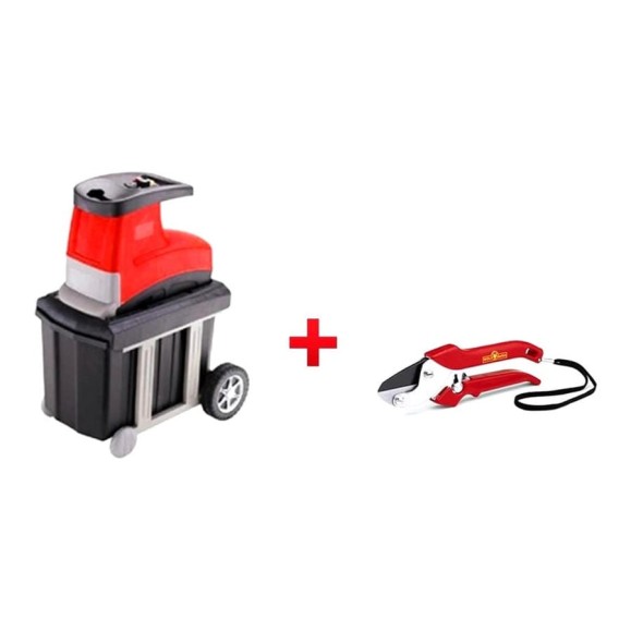 Садовый электроизмельчитель IKRA Mogatec GSLN 2600 + классический секатор Wolf Garten RS 19 П81002860