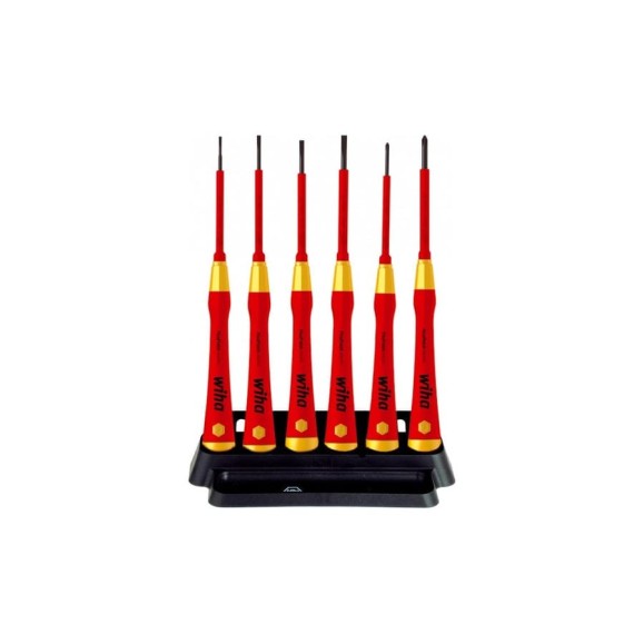 Набор отверток Wiha PicoFinish electric VDE SL/PH, 6 шт 38996