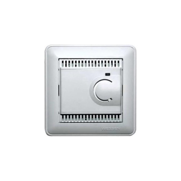 Регулятор теплого пола с датчиком и рамкой, матовый хром WESSEN 59 Schneider ELectric TES-151-58 Регулятор теплого пола с датчиком и рамкой, матовый хром WESSEN 59 Schneider ELectric TES-151-58