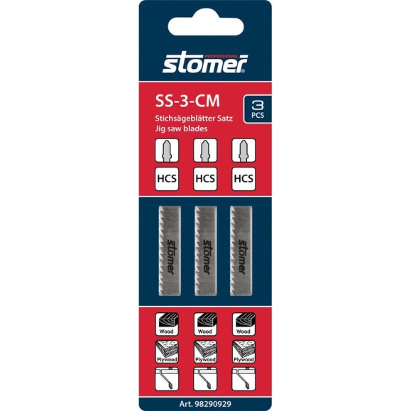 Набор пилок для лобзика SS-3-CM STOMER 98290929