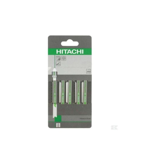 Пилки для лобзика 5шт. JUM10 HSS/U118A/70мм по металлу Hitachi HTC-750026