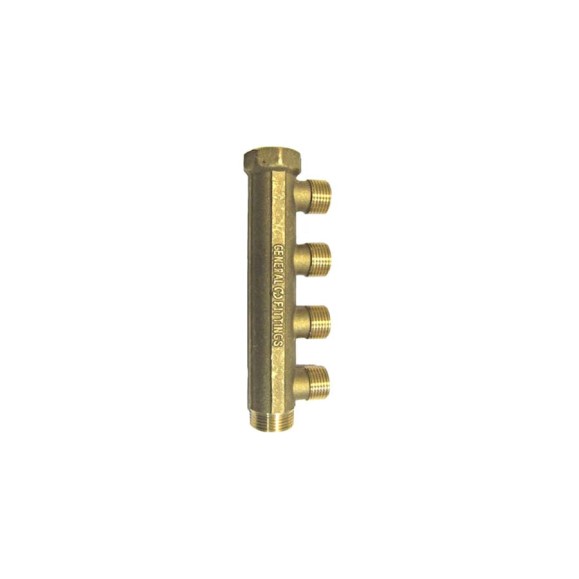 Коллектор (вход 3/4"; выходы 1/2") для трубопровода GENERAL FITTINGS 51045-3/4-1/2-T4