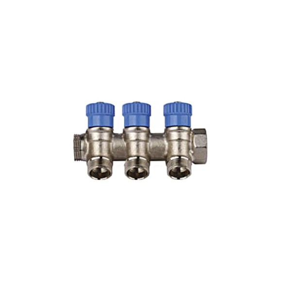 Коллектор с вентилями (вход 3/4"; выходы 1/2") для трубопровода GENERAL FITTINGS 51046-3/4-1/2-CT3 Коллектор с вентилями (вход 3/4"; выходы 1/2") для трубопровода GENERAL FITTINGS 51046-3/4-1/2-CT3