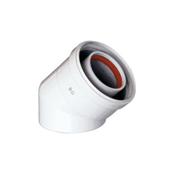 Отвод (45°; d 60/100 мм) для коаксиальных труб Baxi KHG 714102310