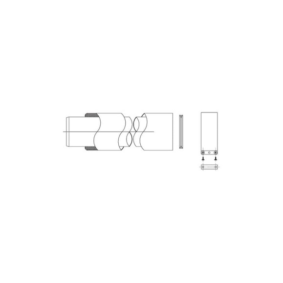 Удлинение изолированное M/F (80/100; 1000 мм) Ariston 705771