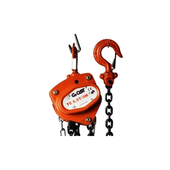 Цепная таль Grost TC 0.5T/3M 102036 Цепная таль Grost TC 0.5T/3M 102036