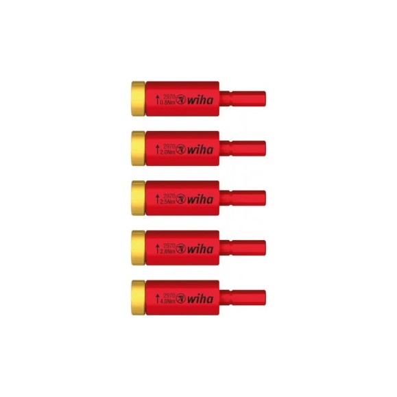Набор ограничителей момента 5 ед SB Wiha easyTorque Adapter electric 41479 Набор ограничителей момента 5 ед SB Wiha easyTorque Adapter electric 41479