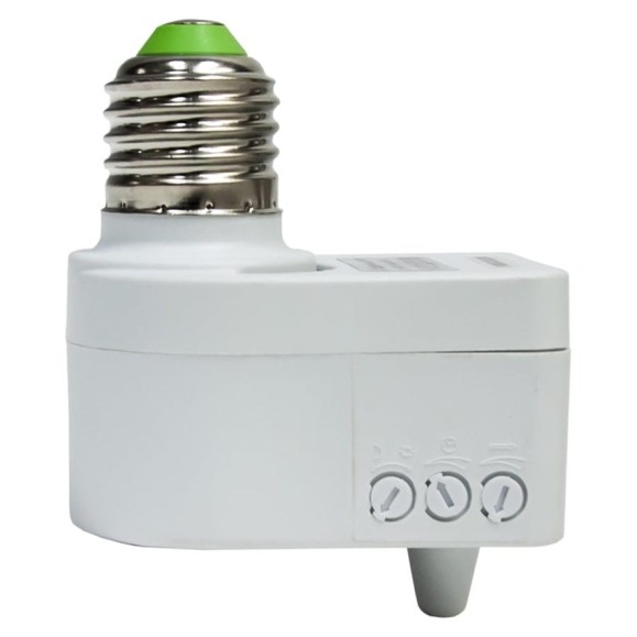 Микроволновый датчик движения с патроном E27 Feron SEN41 5.8GHz 230V 60W 5 м 360 белый 22070