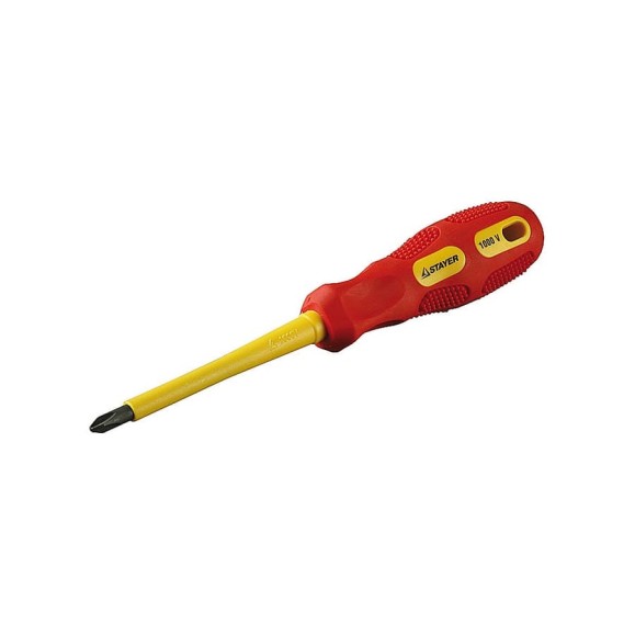 Диэлектрическая отвертка PH №2x100 мм MAX-GRIP Insulated STAYER 25828-2-100 G