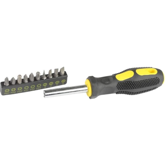 Набор STANDARD из отвертки с битами STAYER 25078-H10