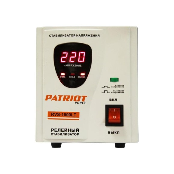 Релейный стабилизатор напряжения PATRIOT RVS-1500LT 670301060