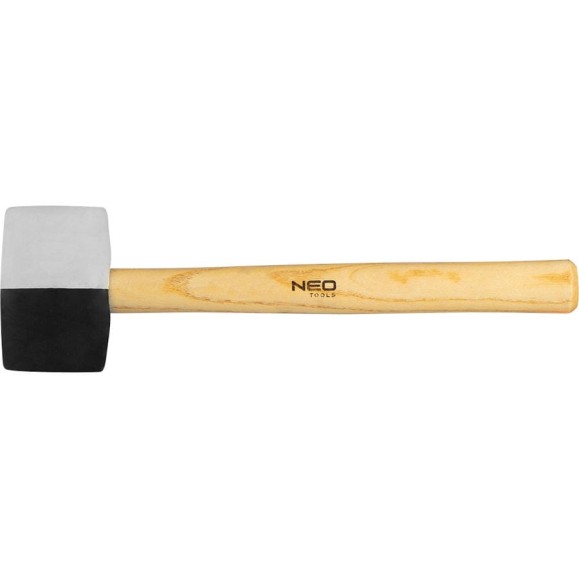 Резиновая киянка NEO Tools 58 мм, 450 г, черно-белая резина 25-067