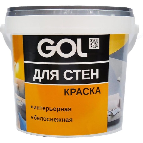Акриловая краска для стен Palizh GOL ВД-АК-2180 белоснежная 152 3 кг 11605771 Акриловая краска для стен Palizh GOL ВД-АК-2180 белоснежная 152 3 кг 11605771