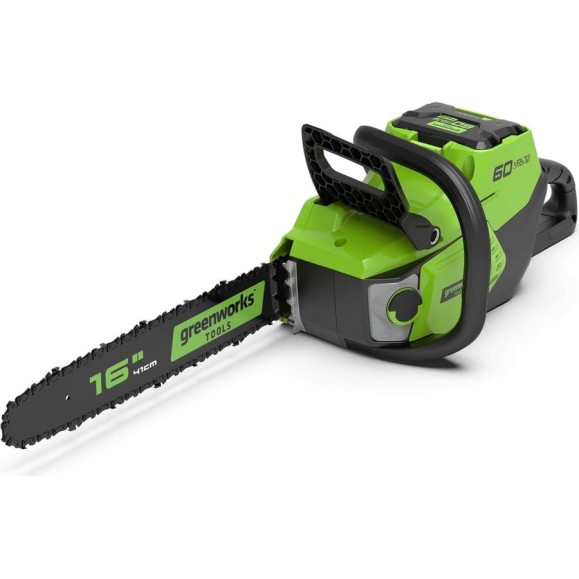 Бесщеточная аккумуляторная цепная пила Greenworks GD60CS40K2 60 В, с АКБ 2 А*ч и ЗУ 2006907UA