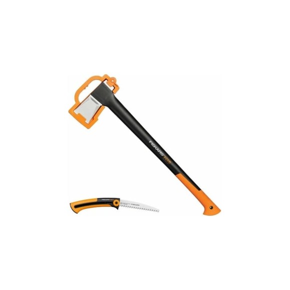 Набор Fiskars: топор Х25, малая садовая пила SW 73 1025437 Набор Fiskars: топор Х25, малая садовая пила SW 73 1025437