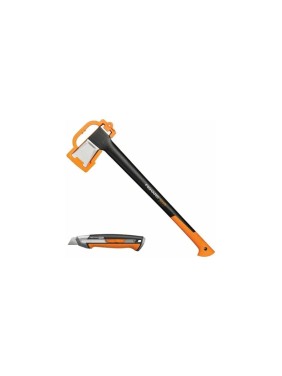 Набор Fiskars: топор Х25, строительный нож CarbonMax 1057915