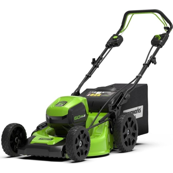 Бесщеточная самоходная аккумуляторная газонокосилка Greenworks GD60LM51SP 60 В, c АКБ 4 А*ч и ЗУ 2514307UB