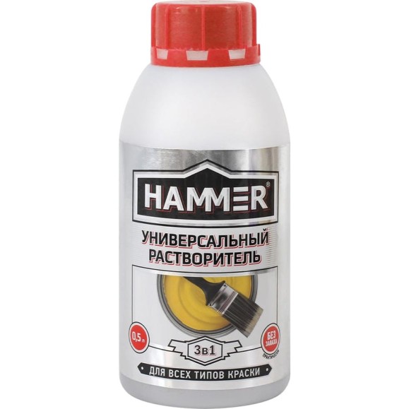 Универсальный растворитель-очиститель HAMMER 0,5 л ЭК000126966