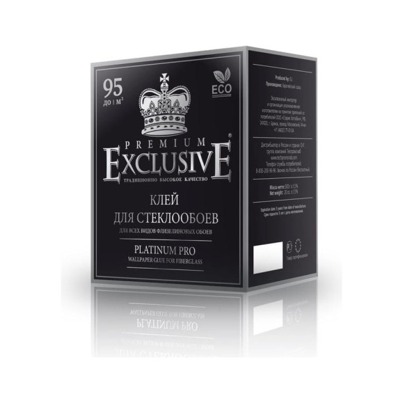 Клей для стеклообоев Exclusive PRO платина, 500 гр. 00041 Клей для стеклообоев Exclusive PRO платина, 500 гр. 00041