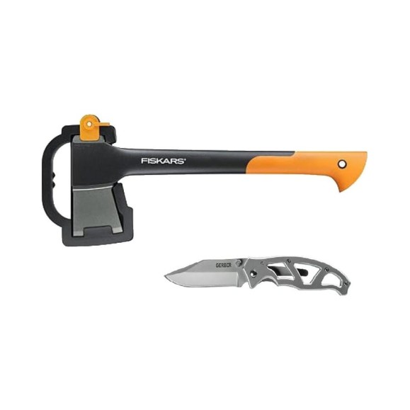 Набор Fiskars: малый плотницкий топор и складной нож Paraframe 1057911