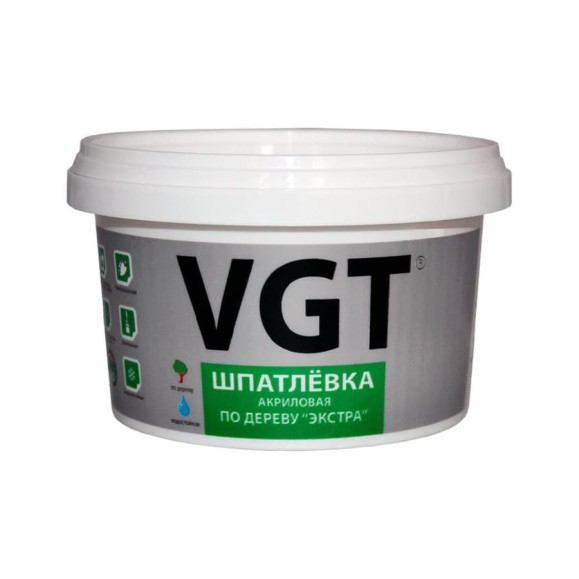 Шпатлевка акриловая в тубе по дереву Экстра (0.45 кг; светло-серый) VGT 27533 Шпатлевка акриловая в тубе по дереву Экстра (0.45 кг; светло-серый) VGT 27533
