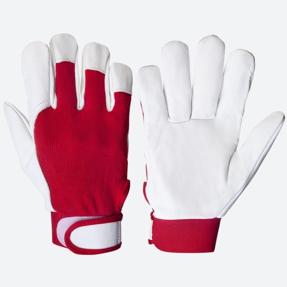 Кожаные перчатки монтажника Jeta Safety, манжета велкро, размер S/7, JLE301-7/S