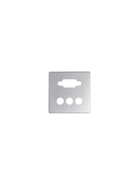 Накладка для коннектора Simon VGA, HD15, мама + 3RCA, S82, S82N, S82, алюминий 8200092-033