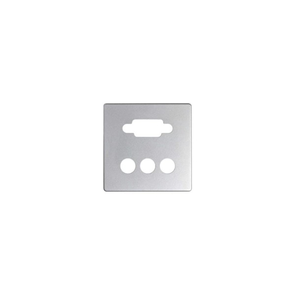 Накладка для коннектора Simon VGA, HD15, мама + 3RCA, S82, S82N, S82, алюминий 8200092-033