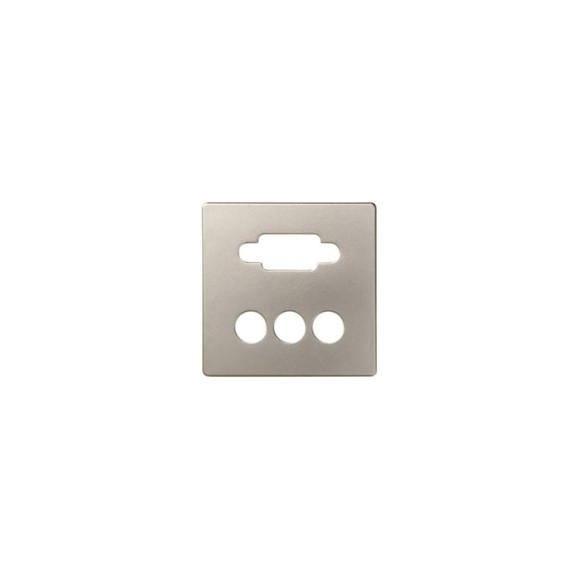 Накладка для коннектора Simon VGA, HD15, мама + 3RCA, S82, S82N, S82, шампань 8200092-034