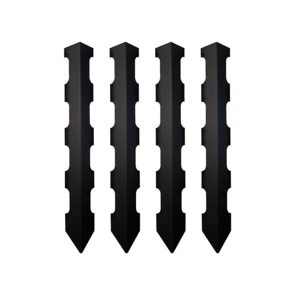 Колышки для деревянных грядок CB75-5 Delta-Park чёрный, 4 шт. 3003019 Колышки для деревянных грядок CB75-5 Delta-Park чёрный, 4 шт. 3003019