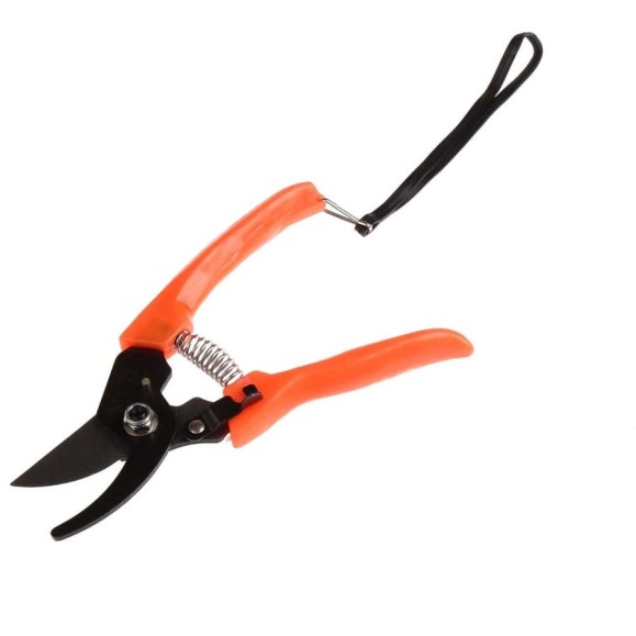 Секатор Greengo 7", 17 см, оранжевая рукоять 150781
