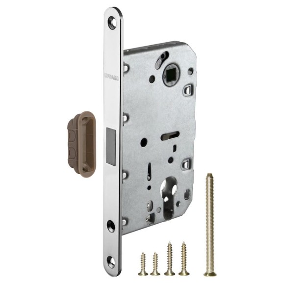 Межкомнатный замок под цилиндр Fuaro MAGNET M85C-50 CP хром new plate 42787 Межкомнатный замок под цилиндр Fuaro MAGNET M85C-50 CP хром new plate 42787