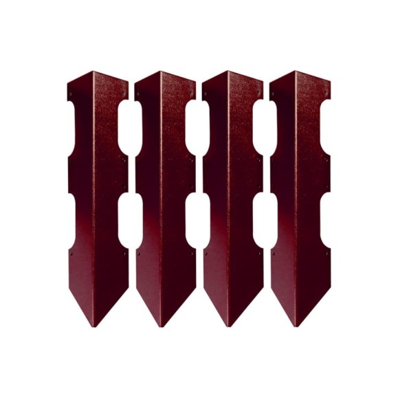 Колышки для деревянных грядок Delta-Park CB30-2 коричнево-красные, 4 шт. 3003010 Колышки для деревянных грядок Delta-Park CB30-2 коричнево-красные, 4 шт. 3003010