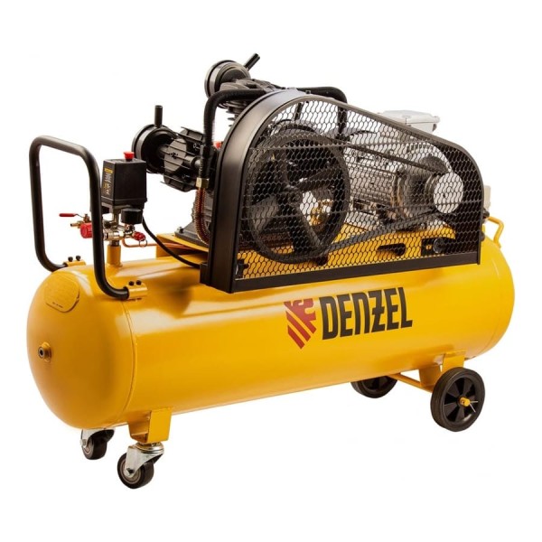 Воздушный компрессор с ременным приводом DENZEL BCW3000-T/100, 3,0 кВт, 100 литров, 520 л/мин 58118