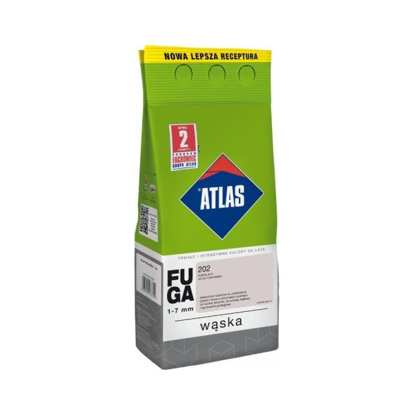 Цементная затирка ATLAS пепельный, 2 кг (1-7 мм) 202-CEM