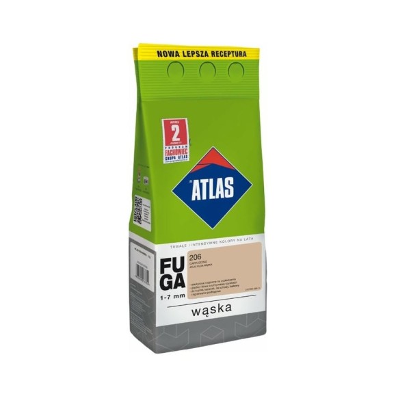 Цементная затирка ATLAS капучино, 2 кг (1-7 мм) 206-CEM