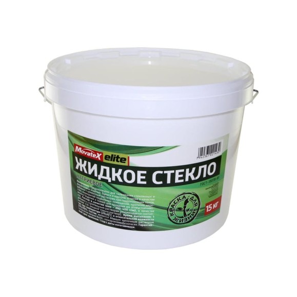 Жидкое стекло Movatex Elite 15 кг Т03694