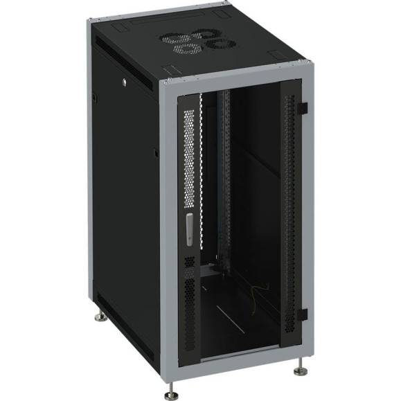 Коммутационный шкаф SYSMATRIX, 15U 600х600х800 передняя дверь-стекло, задняя-2 створки SL 6615 914