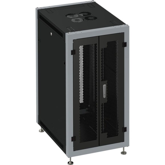 Коммутационный шкаф SYSMATRIX, 15U 600х600х800 передняя и задняя двери 2 створки SL 6615 944