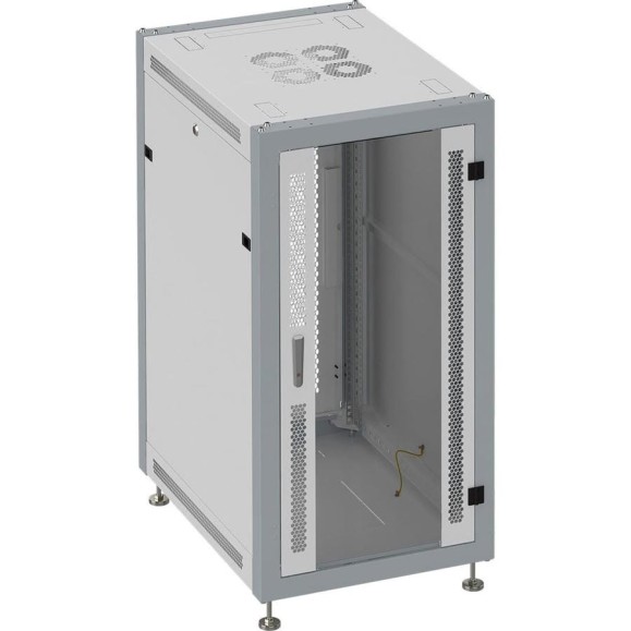 Коммутационный шкаф SYSMATRIX, 15U 600х600х800 передняя дверь-стекло, задняя-2 створки SL 6615 714