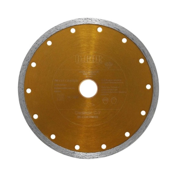 Алмазный диск Ceramic C-7 (180x2,4x25,4/22,23 мм) D.BOR C-C-07-0180-025