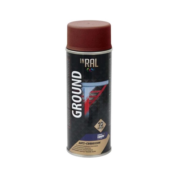 Аэрозольный антикоррозийный грунт InRal GROUND, красный RAL3009, 400 мл 26-7-2-004 Аэрозольный антикоррозийный грунт InRal GROUND, красный RAL3009, 400 мл 26-7-2-004