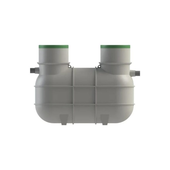 Септик ASPLAST С1500 две горловины с 2 крышками С EL-25P-CAUN-C1500L-BL-2-G